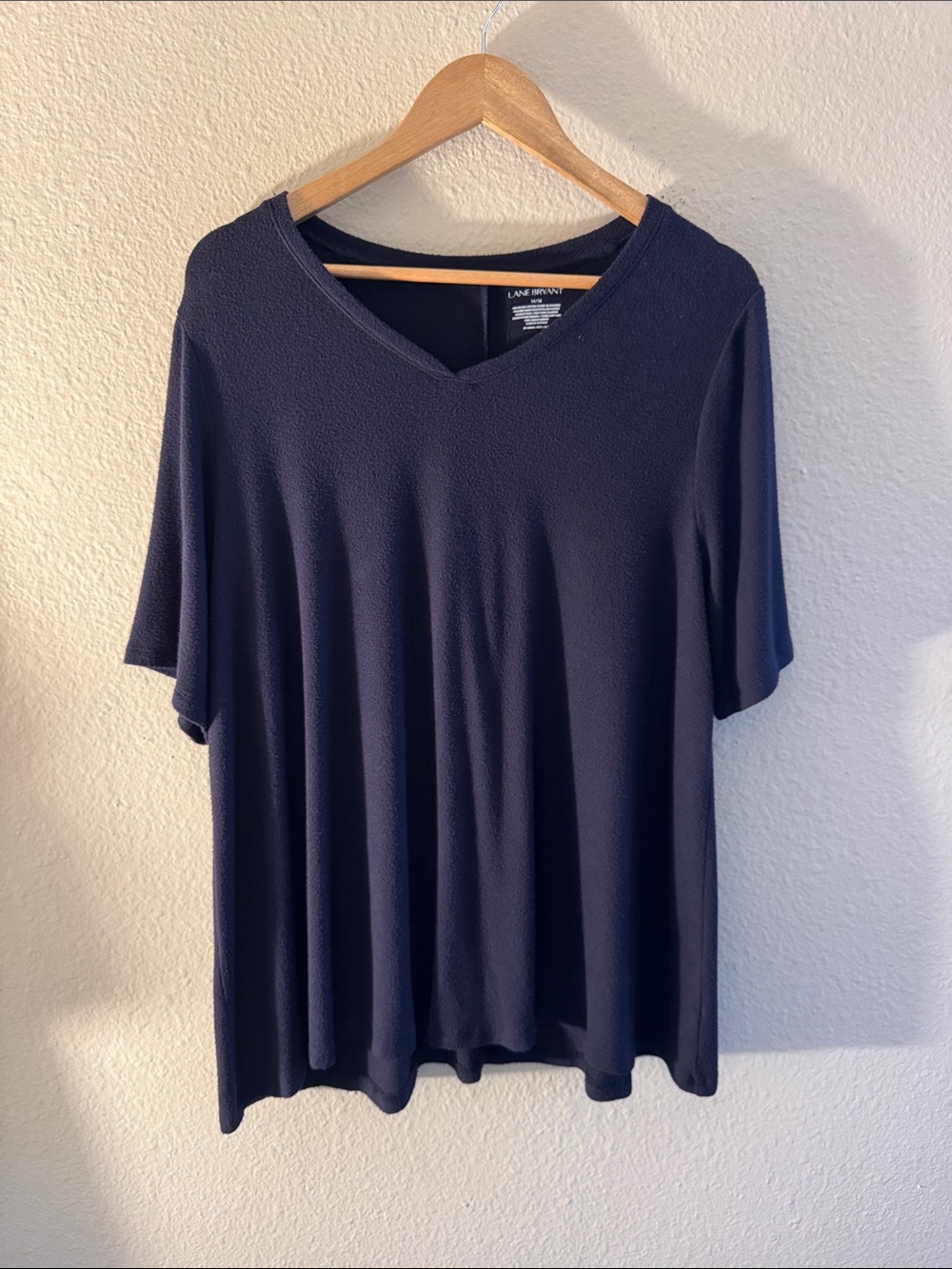 Lane Bryant V-Neck Short Sleeve Sweater, Size 14/16